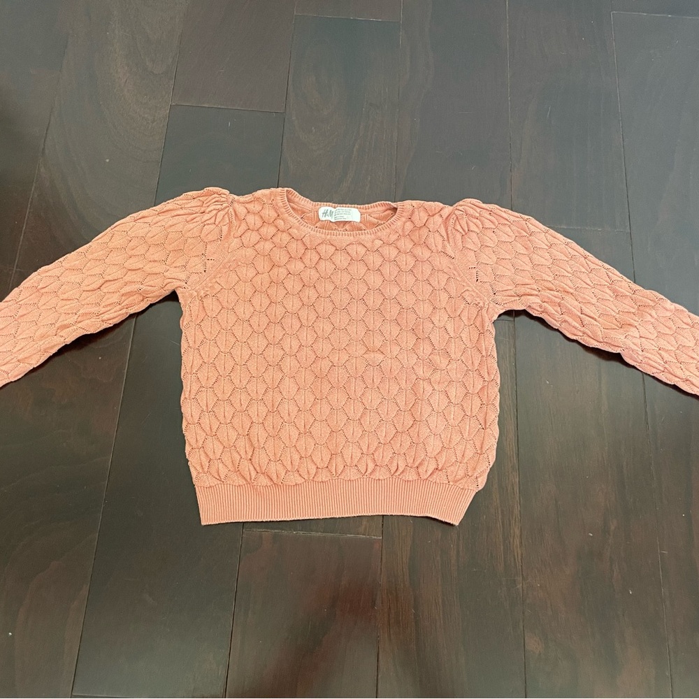 H&M sweater in pink, size 2-4y